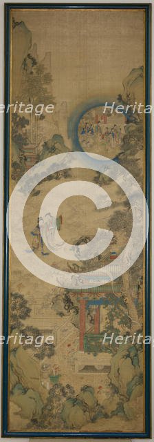 Three scenes from festivals of the twelve months, late 18th-early 19th century. Creator: Unknown.