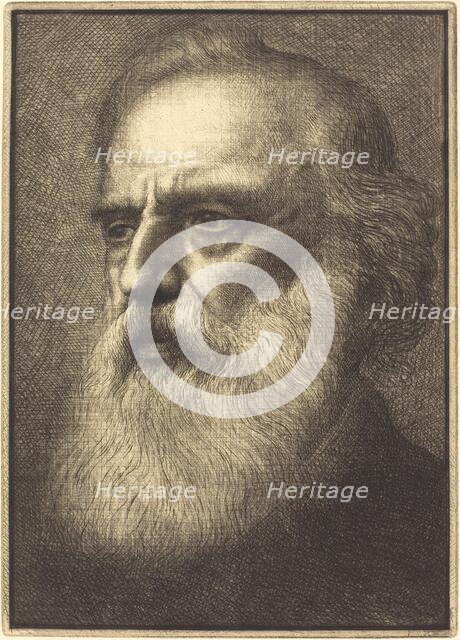 Self-Portrait, 4th plate. Creator: Alphonse Legros.