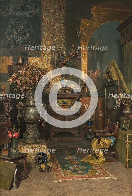 Studio interior, 1902. Creator: Julius Victor Berger.