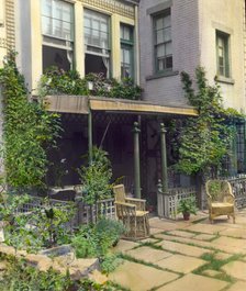 "Flagstones," Charles Clinton Marshall house, 117 West 55th Street, New York, New York, 1922. Creator: Frances Benjamin Johnston.