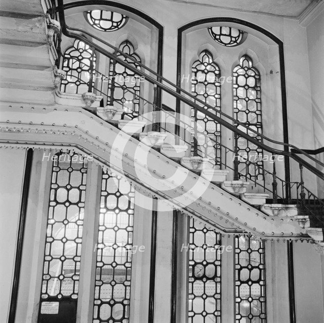 Staircase, St Pancras Station, London, 1960-1972. Artist: John Gay