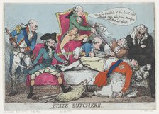 State Butchers, January 28, 1789., January 28, 1789. Creator: Thomas Rowlandson.