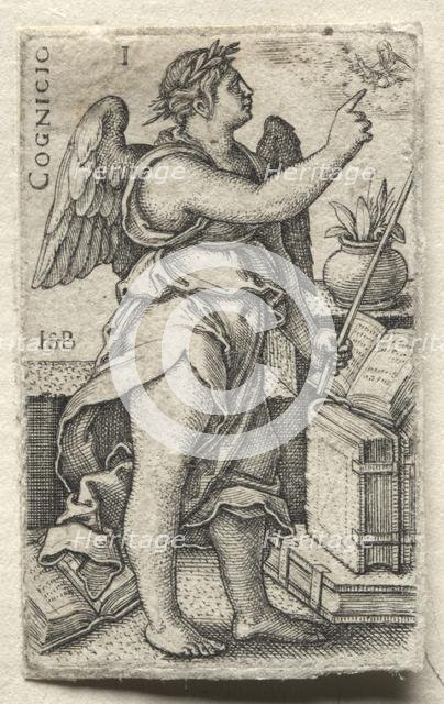 The Knowledge of God and the Seven Cardinal Virtues: Knowledge of God - Cognicio. Creator: Hans Sebald Beham (German, 1500-1550).