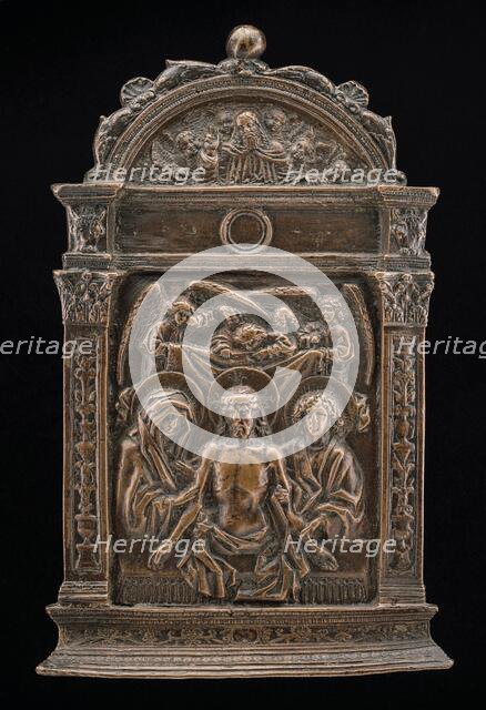 The Dead Christ between the Virgin and Saint John, c. 1500. Creator: Unknown.