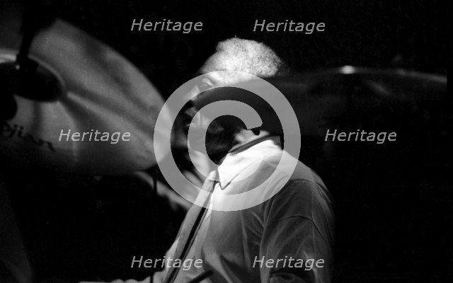 Art Blakey, Ronnie Scott's, London, 1983.   Artist: Brian O'Connor.