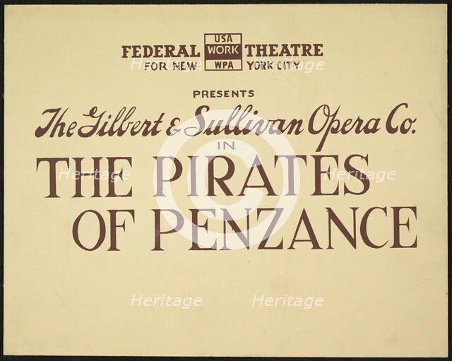 The Pirates of Penzance, [193-]. Creator: Unknown.