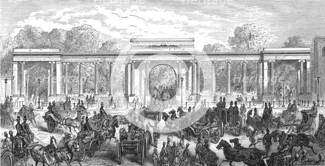 'Hyde Park Corner - Piccadilly Entrance', 1872.  Creator: Gustave Doré.