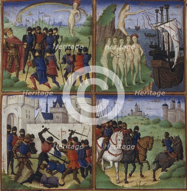 Illustration for the Epic The Aeneid by Virgil, 1450-1499. Artist: Coëtivy Master (active c. 1450-1485)