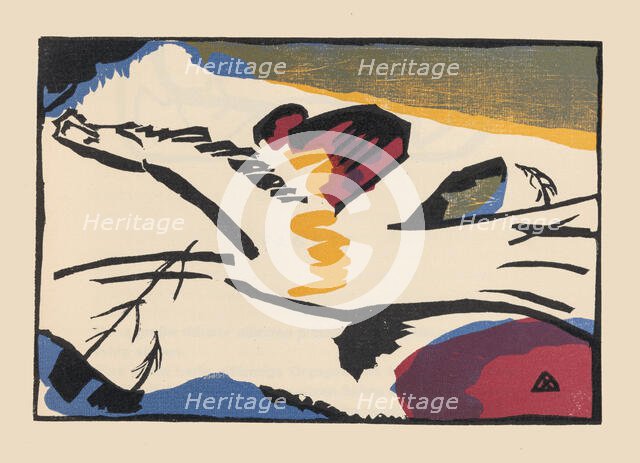 Lyrical (Lyrisches). From Klänge (Sounds) , 1913. Creator: Kandinsky, Wassily Vasilyevich (1866-1944).