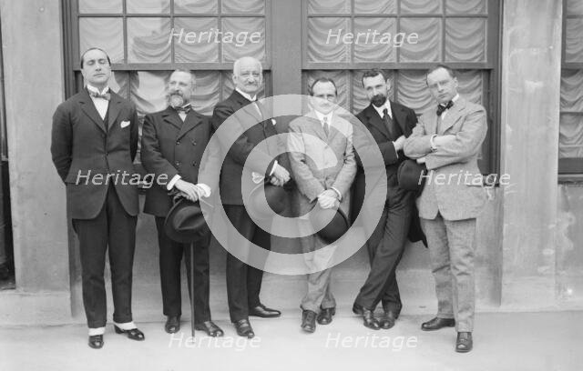Bragadini, Gugliemetti, Arlotta, Vannutelli, Pardo, Pietra, 1917. Creator: Bain News Service.