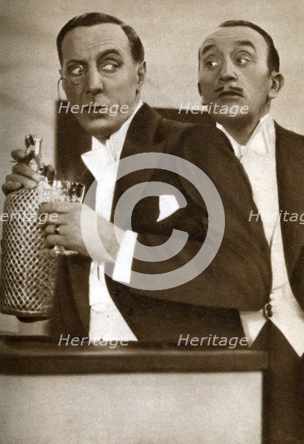 Tom Walls and Ralph Lynn, English actors, 1933. Artist: Unknown