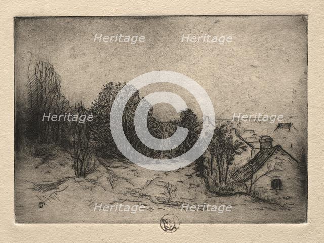 Six Etchings: Vesnots, Auvers on the Oise, 1895. Creator: Paul Gachet (French, 1828-1909).