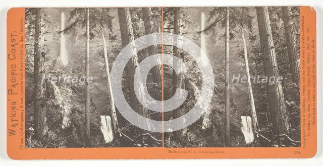 Multnomah Falls, Columbia River, 1867. Creator: Carleton Emmons Watkins.