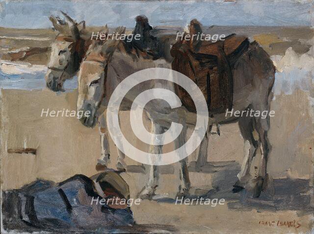 Two Donkeys, 1897-1901. Creator: Isaac Lazerus Israels.