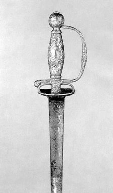 Smallsword, French, Paris, hallmarked for 1736. Creator: Unknown.