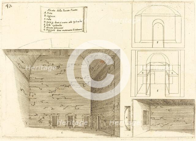 Elevation of a Passage Plan, 1619. Creator: Jacques Callot.