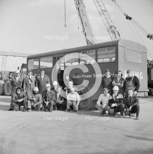 Grain Power Station, Grain, Isle of Grain, Medway, 18/10/1973. Creator: John Laing plc.