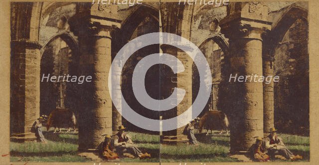 Voyage de Bretagne. Saint-Mathieu (Finistere) Ruines de l'Abbaye, No. 4., about 1860. Creator: Charles Paul Furne.