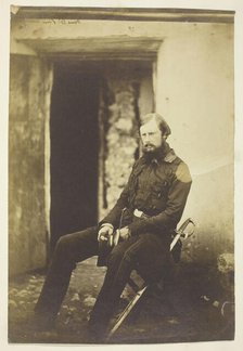 Prince Edward of Saxe Weimar, Taken on the Field, Crimea, 1855. Creator: Roger Fenton.