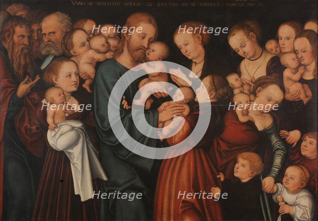 Christ Blessing the Children (Let the little children come to me), after 1537.