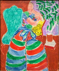 The striped Dress, 1938. Creator: Matisse, Henri (1869-1954).