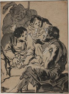 Denial of St. Peter, between 1596 and 1674. Creator: Leonard Bramer.