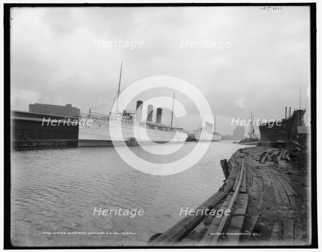 Winter quarters, Northern S.S. Co., Buffalo, between 1890 and 1901. Creator: Unknown.