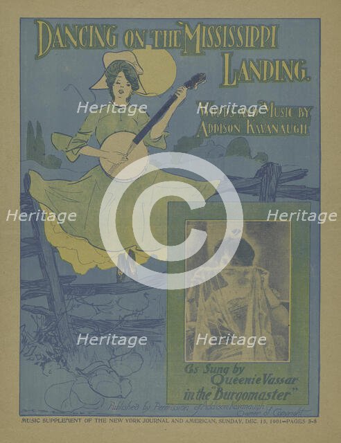 'Dancing on the Mississippi landing', 1901. Creator: Henry Brevoort Eddy.