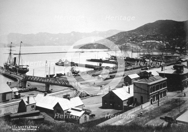 Lyttelton, Canterbury, South Island, New Zealand, 1880. Artist: Burton Brothers