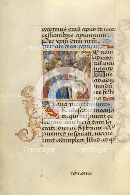 Presentation at the Temple; Poncher Hours, about 1500. Creator: Master of Cardinal Bourbon.