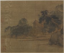 Pavilion on a wooded promontory, Possibly Ming dynasty, 1368-1644. Creator: Unknown.