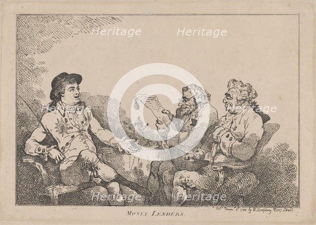 Money Lenders, November 8, 1784., November 8, 1784. Creator: Thomas Rowlandson.