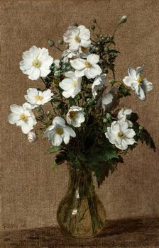 Japanese Anemones, 1884. Creator: Henri Fantin-Latour.