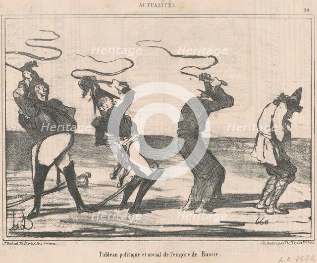 Tableau ... de l'empire de russie, 19th century. Creator: Honore Daumier.