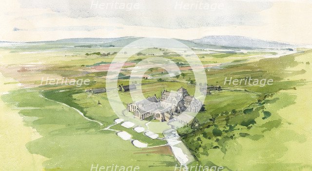 Hailes Abbey, c13th century, (1990-2010). Artist: Terry Ball.