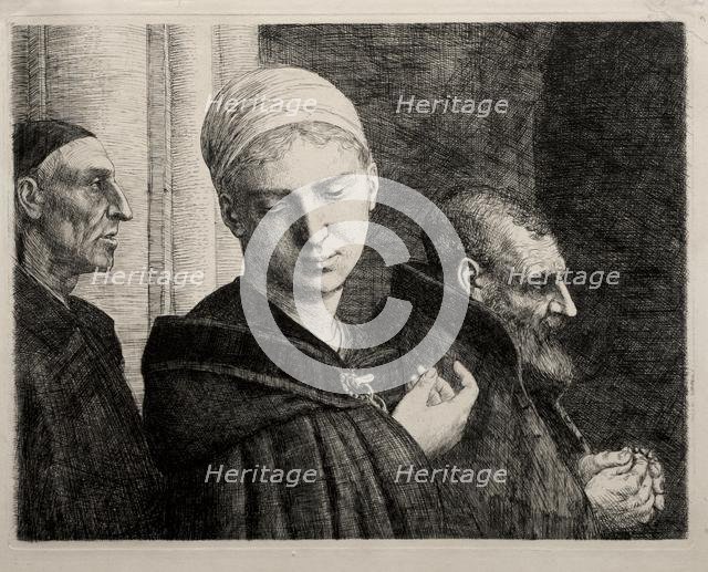 The Baptism, 1870. Creator: Alphonse Legros (French, 1837-1911).