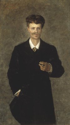 August Strindberg, 1849-1912, 1885. Creator: Sofie Holten.