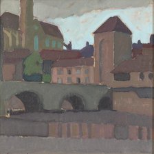 Cityscape, 1913. Creator: Eero Snellman.