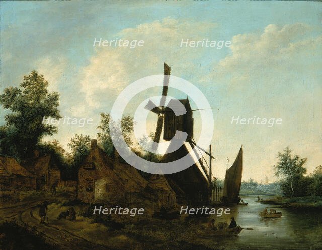 Landscape (Windmill), 17th century. Creator: Unknown.