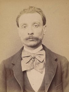 Mauroy. Alfred, édouard. 34 ans, né à Paris VIIe. Dessinateur. Anarchiste. 26/2/94., 1894. Creator: Alphonse Bertillon.