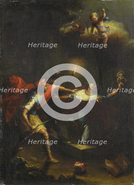 The Assassination of Saint Wenceslaus, 1750. Creator: Anonymous.