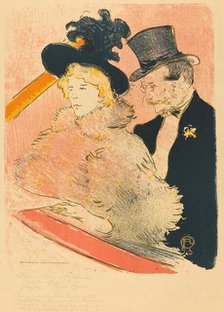 At the Concert (Au concert), 1896. Creator: Henri de Toulouse-Lautrec.