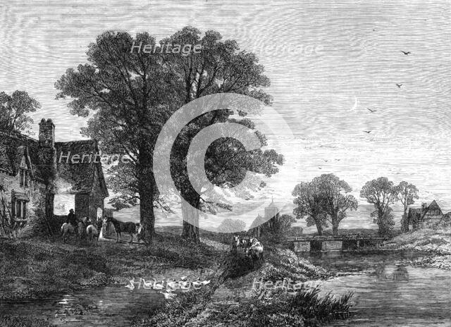 "The Smithy," by the late T. Creswick, R.A., 1870. Creator: Unknown.