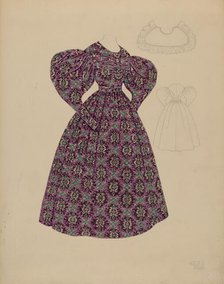 Dress, c. 1937. Creator: Julie C Brush.