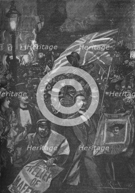 Mafeking night in London, 1900 (1906). Creator: Unknown.