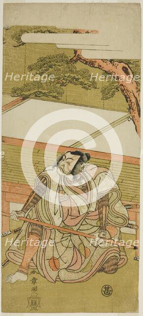 The Actor Ichikawa Ebizo III as Akushichibyoe Kagekiyo (?) in the Play Wada Sakamori..., c. 1773. Creator: Shunsho.
