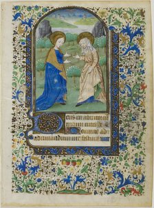 The Visitation, from a Book of Hours, 1440s. Creator: Unknown.