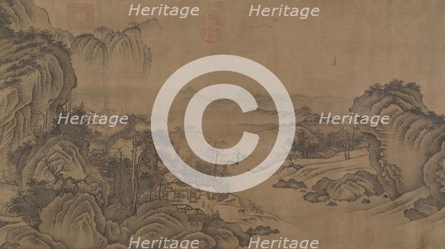 Buddhist Temples amid Autumn Mountains, 14th century. Creator: Unknown.