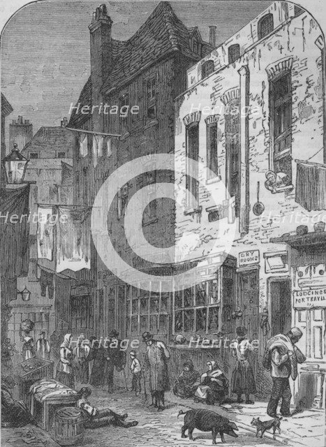 The Rookery of St Giles, London, 1850 (1878). Artist: Unknown.