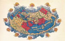 Ptolemy's Map of the World cA.D 150. (1912) Artist: Claudius Ptolemy.